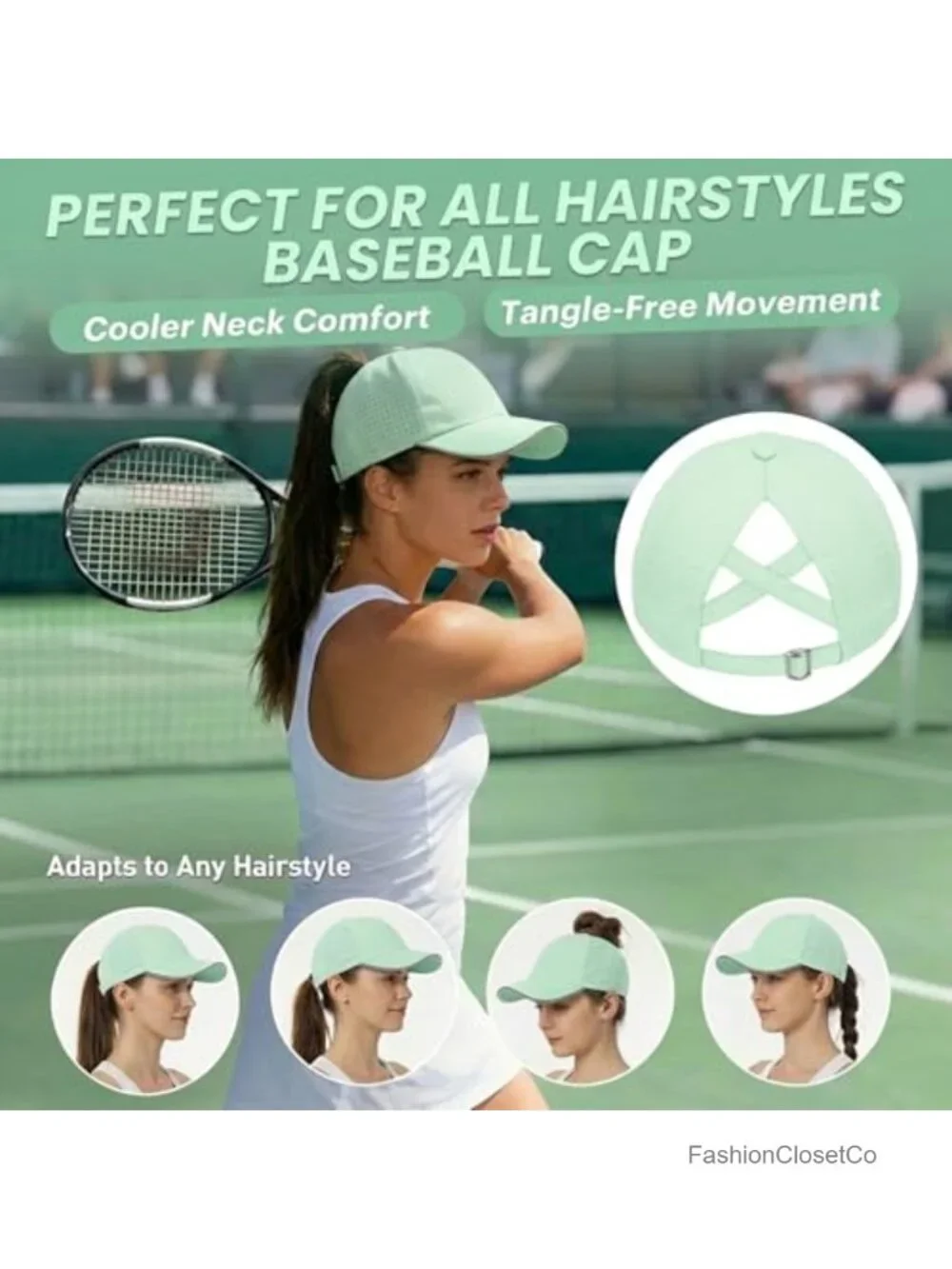 Criss Cross Ponytail Hat Reflective Baseball Cap Lightweight Quick Dry Mesh